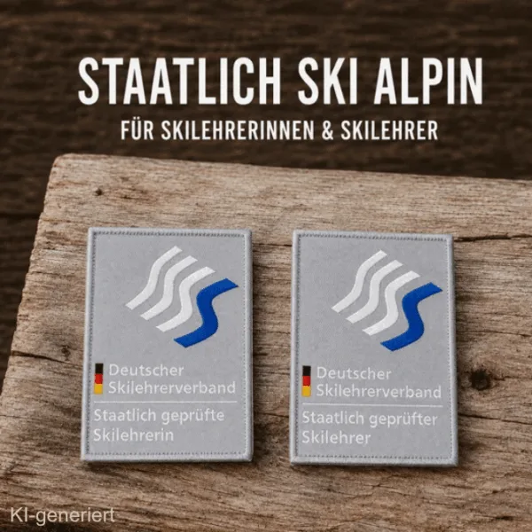 DSLV Bügelabzeichen Staatlich Ski Alpin