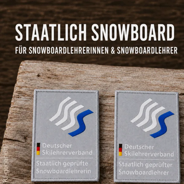 DSLV Bügelabzeichen Staatlich Snowboard