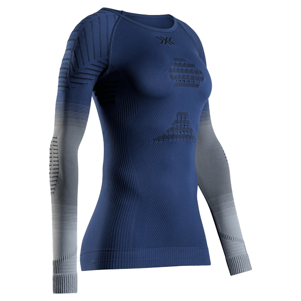 X-BIONIC - INVENT FX SHIRT Women's Long Sleeve Marine/Grey/Light Grey